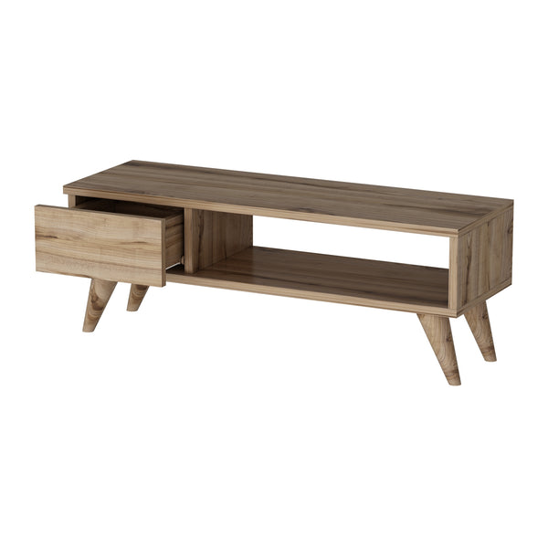 Meuble TV Aarup avec tiroir 33 x 90 x 30 cm [en.casa]