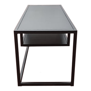 Meuble TV Isokyrö en métal 120 x 40 x 40 cm [en.casa]
