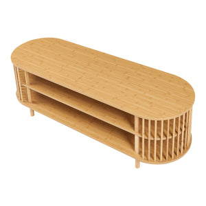 Meuble TV Jarvenpaa bambou naturel [en.casa] 