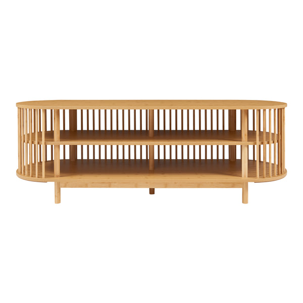 Meuble TV Jarvenpaa bambou naturel [en.casa] 