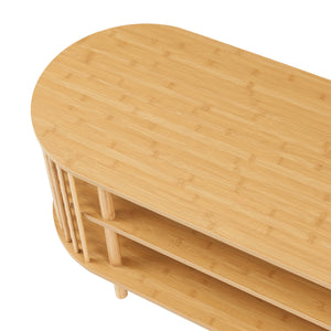 Meuble TV Jarvenpaa bambou naturel [en.casa] 