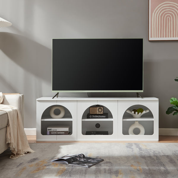 Meuble TV Trorhun 140 x 38 x 48 cm [en.casa] 