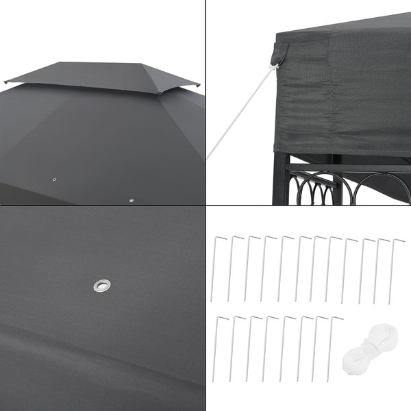 Chapiteau Lanciano Pavillon 400x300x265cm en différentes couleurs [en.casa]