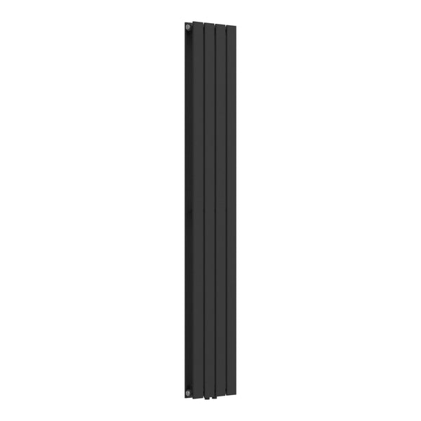 Radiateur à panneaux double Nore 1122 W acier 180 x 30 x 7 cm noir [neu.haus]