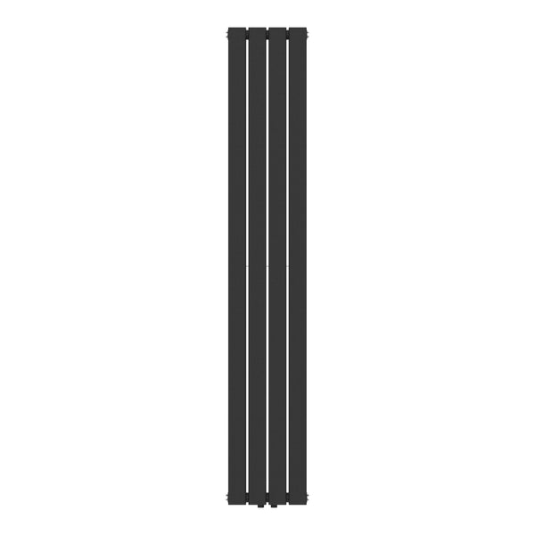 Radiateur à panneaux double Nore 1122 W acier 180 x 30 x 7 cm noir [neu.haus]