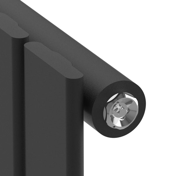 Radiateur à panneau plat Nore 598 W acier 180 x 30 cm noir [neu.haus]