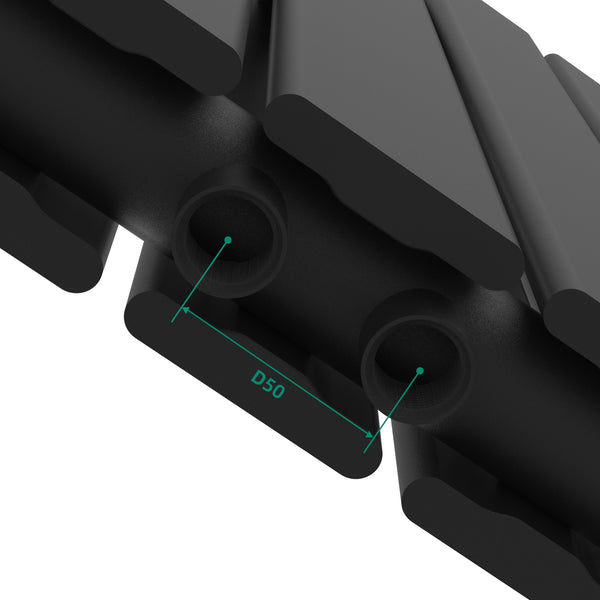 Radiateur design Nore Noir 60x80cm Double couche 1097W [neu.haus]