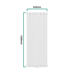 Radiateur à panneaux double Nore 1140 W acier 120 x 45 cm blanc [neu.haus]
