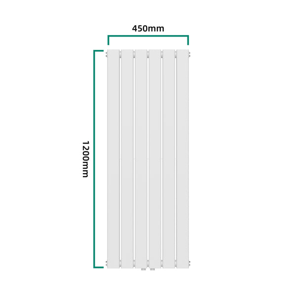 Radiateur à panneaux double Nore 1140 W acier 120 x 45 cm blanc [neu.haus]