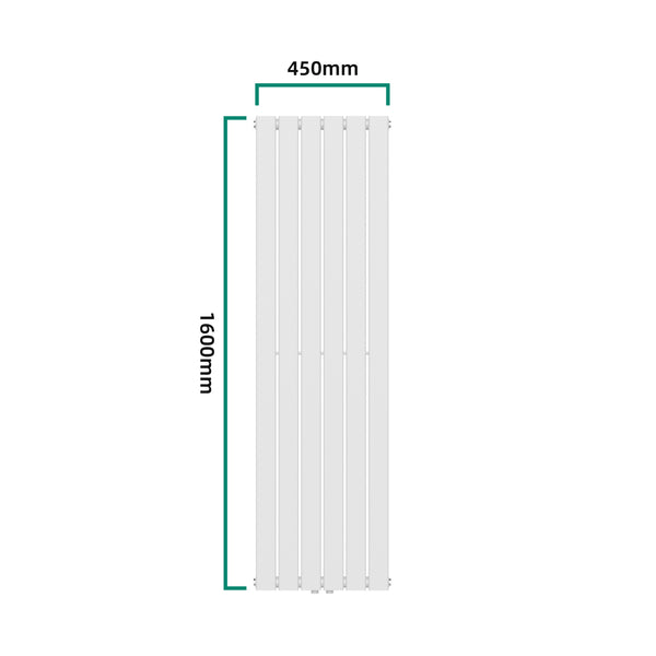 Radiateur à panneau plat Nore 790 W acier 160 x 45 cm blanc [neu.haus]