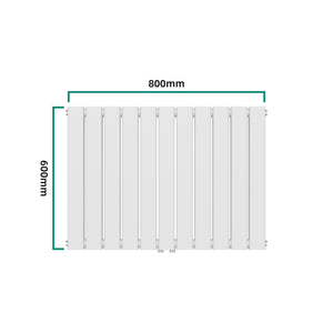 Radiateur à panneaux double Nore 1097 W acier 60 x 80 cm blanc [neu.haus]