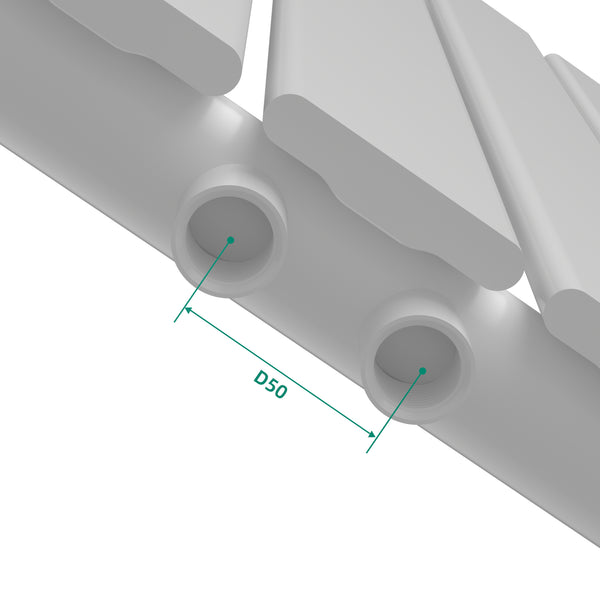Radiateur à panneau plat Nore 616 W acier 60 x 80 cm blanc [neu.haus]