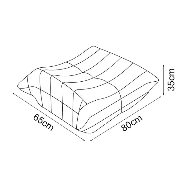 Repose-pieds Kodsø 35x80x65 cm [en.casa]