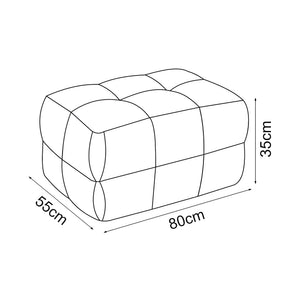 Pouf Koskyvn 35 x 80 x 55 cm [en.casa]