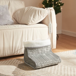 Chauffe-pieds électrique Bari 100W Gris [en.casa]