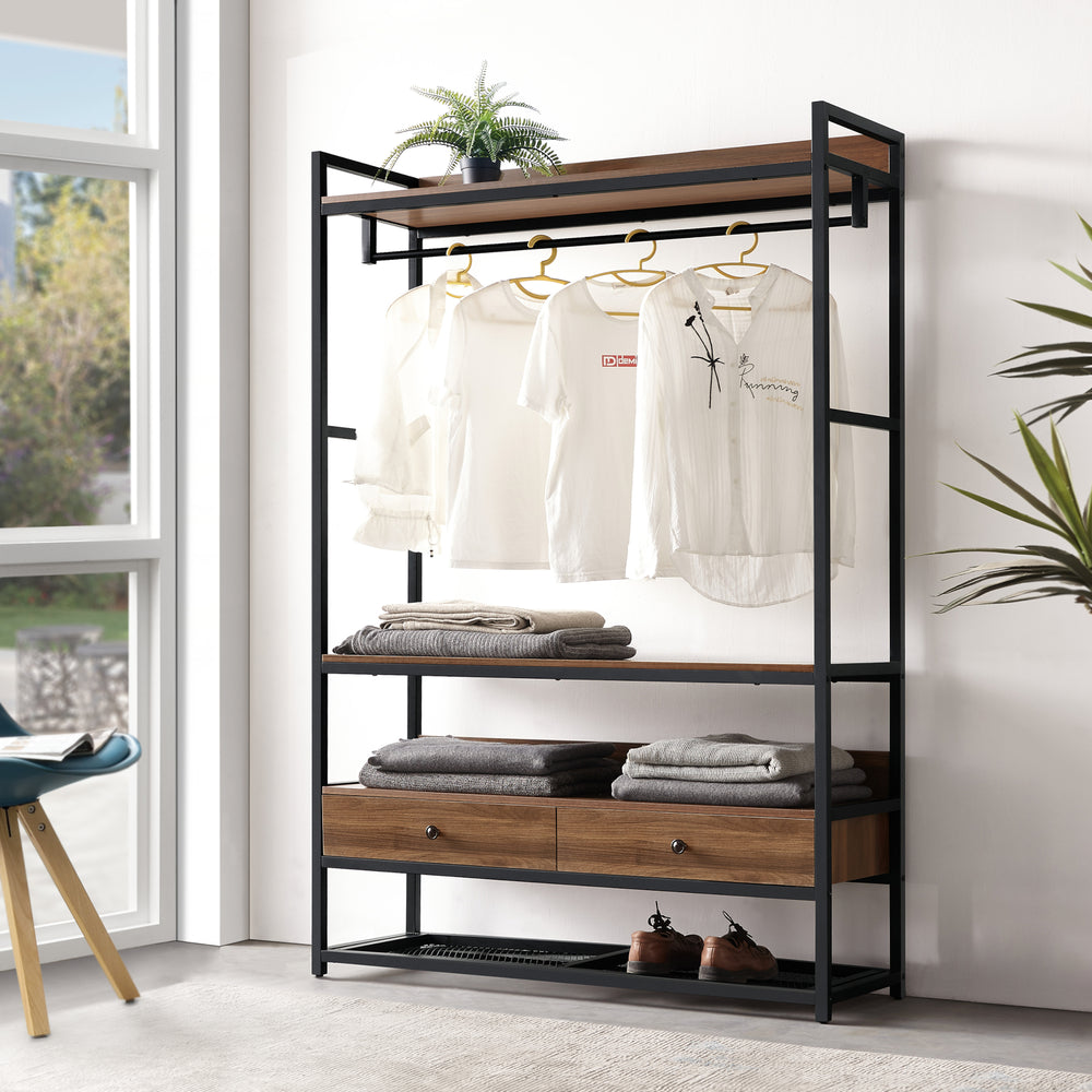 Portant à vêtements Isen métal 180 x 120 x 40 cm [en.casa]