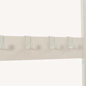 Porte-manteau Napinerg avec miroir et étagère à chaussures 185x98x34 cm [en.casa]