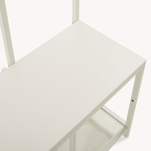 Porte-manteau Napinerg avec miroir et étagère à chaussures 185x98x34 cm [en.casa]