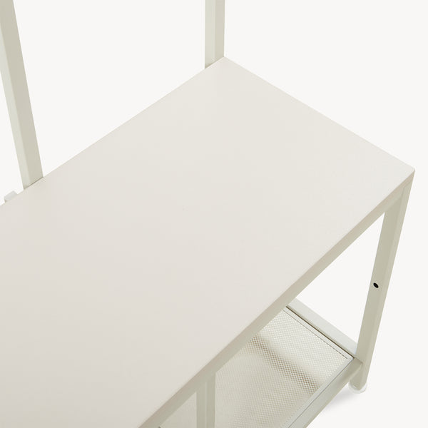 Porte-manteau Napinerg avec miroir et étagère à chaussures 185x98x34 cm [en.casa]