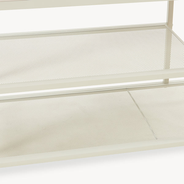 Porte-manteau Napinerg avec miroir et étagère à chaussures 185x98x34 cm [en.casa]