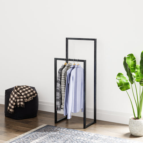 Porte-manteau Holtålen 90x40x25 cm acier [en.casa] - premiumXL