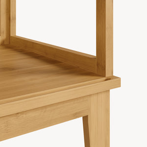 Ensemble de portant Vemb et étagère Trundholm bambou naturel [en.casa]