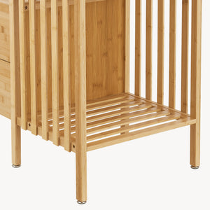 Portemanteau Varanger bambou 185 x 100 x 45 cm naturel [en.casa]