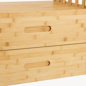 Portemanteau Varanger bambou 185 x 100 x 45 cm naturel [en.casa]