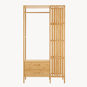 Portemanteau Varanger bambou 185 x 100 x 45 cm naturel [en.casa]