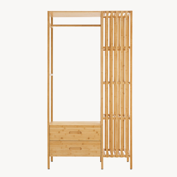 Portemanteau Varanger bambou 185 x 100 x 45 cm naturel [en.casa]