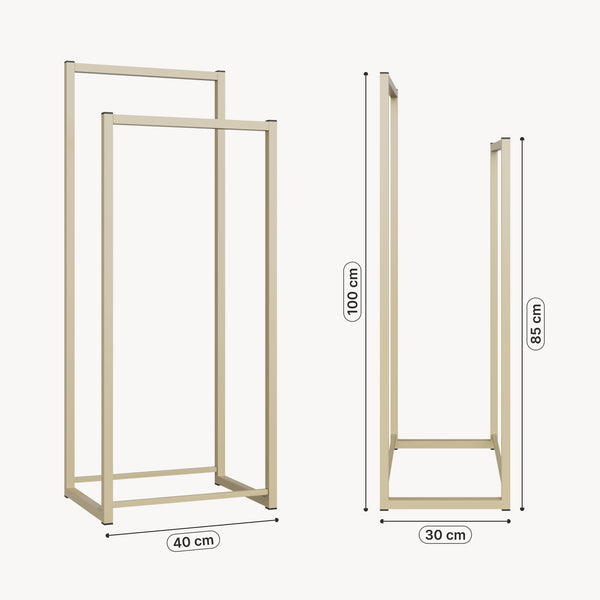 Portant à vêtements Holtalen acier 100 x 40 x 30 cm [en.casa]