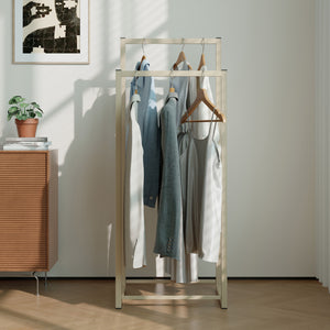 Portant à vêtements Holtalen acier 100 x 40 x 30 cm [en.casa]