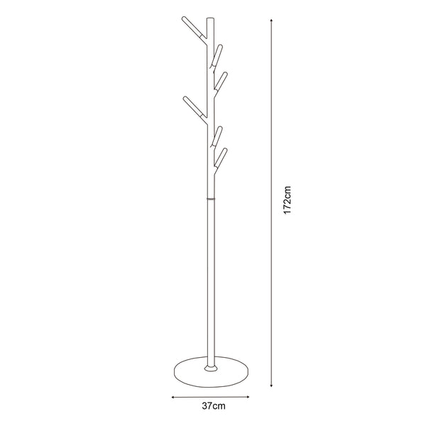 Portemanteau Nacka acier 172 x 37 cm [en.casa] 