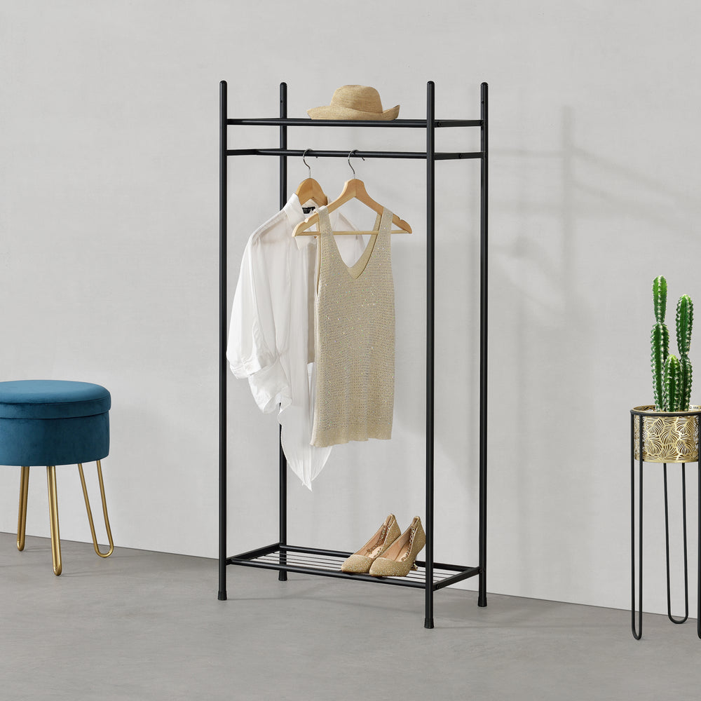 Portant à vêtements noir différents modèles [en.casa] - premiumXL
