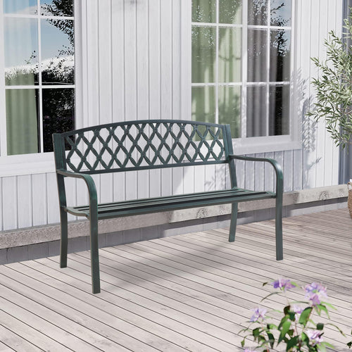 Banc de jardin Opsasar acier [casa.pro]