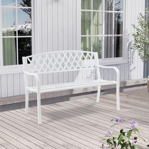 Banc de jardin Opsasar acier [casa.pro]
