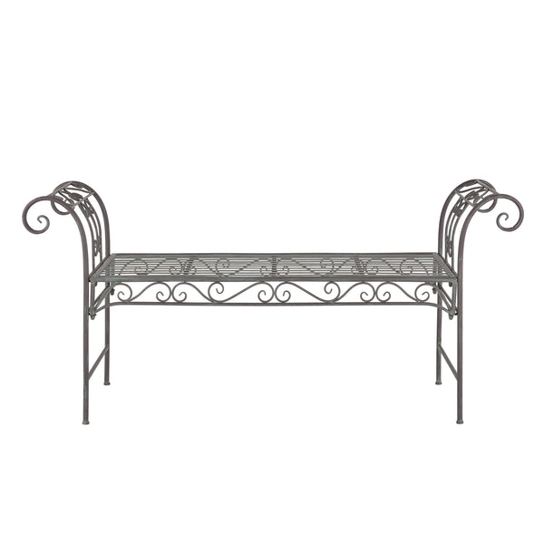 Banc de Jardin Vintage Cossila Extérieur Métal 70x147x46cm couleurs différentes [en.casa]