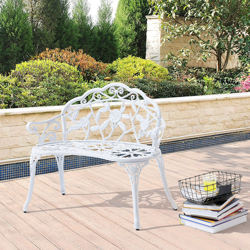 Banc de jardin Monfalcone en fonte au design antique [casa.pro]