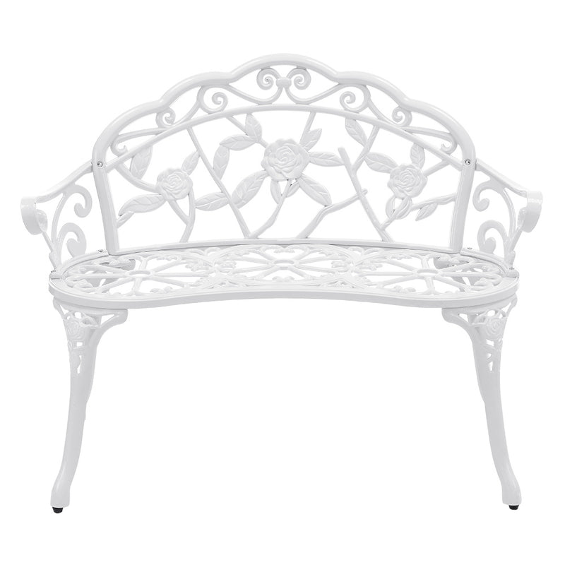 Croquis coté Banc de Jardin Fonte Résistant aux Intempéries Plusieurs Couleurs 99 x 54 x 78 cm casa.pro