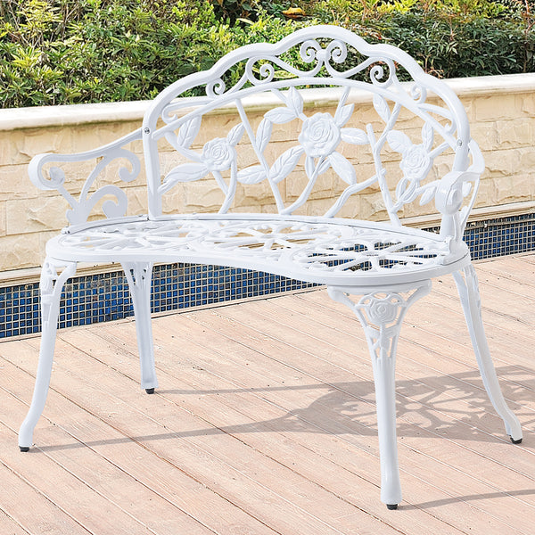 Banc de jardin Monfalcone en fonte au design antique [casa.pro]
