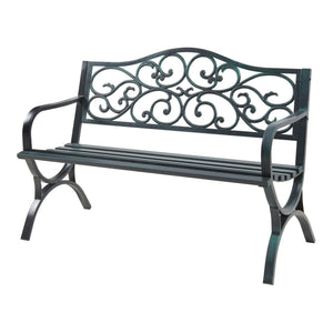 Banc de jardin Utav 127 x 53 x 79 cm acier casa.pro