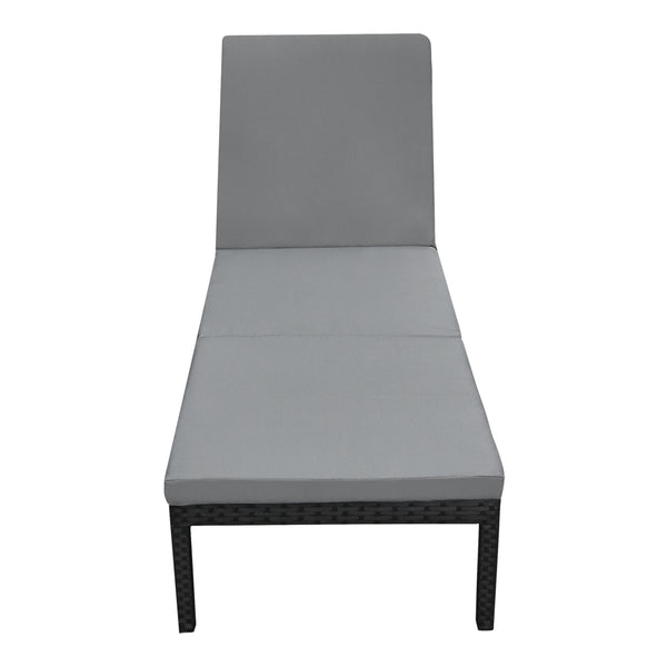 Transat Cartes avec Coussin Acier Polyester 198 x 60 x 27 cm plusieurs couleurs [en.casa]