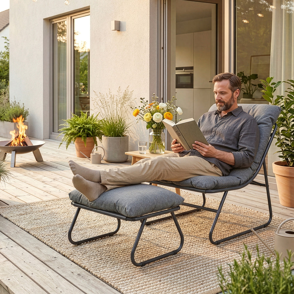 Salon de jardin Malmö 2 pièces [casa.pro]