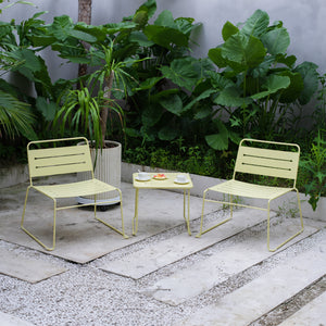 Ensemble de mobilier de jardin Andria en acier [casa.pro]