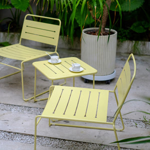 Ensemble de mobilier de jardin Andria en acier [casa.pro]