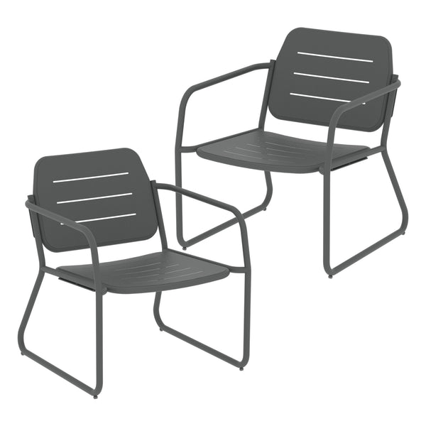 Ensemble de mobilier de jardin Andria en acier [casa.pro]