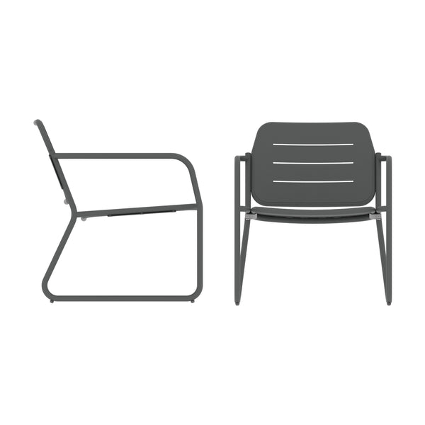 Ensemble de mobilier de jardin Andria en acier [casa.pro]