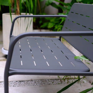 Ensemble de mobilier de jardin Andria en acier [casa.pro]