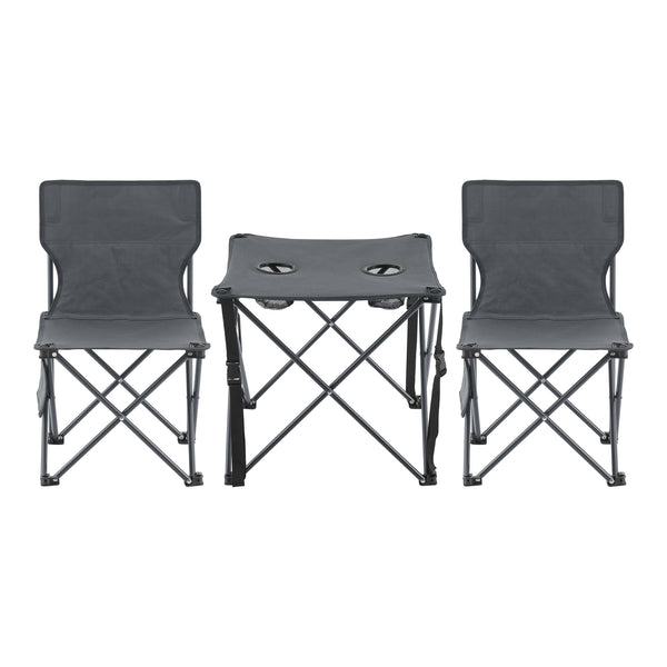 Set de table et 2 chaises de camping pliantes Banzi casa.pro