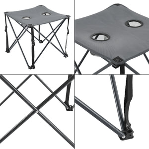 Set de table et 2 chaises de camping pliantes Banzi casa.pro